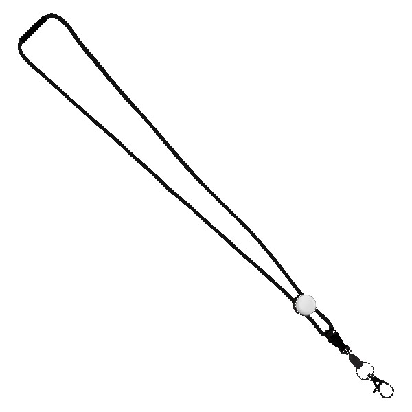 3/16" Nylon Cord Lanyard with Snap-Buckle Release, Standard O-Ring & Slider 1