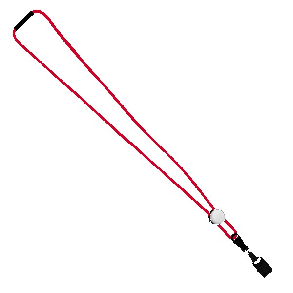 3/16" Nylon Cord Lanyard with Snap-Buckle Release, Standard O-Ring & Slider 1
