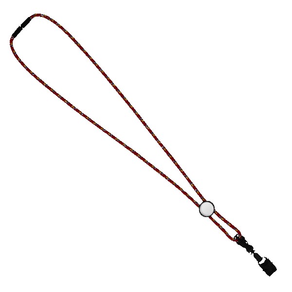 3/16" Nylon Cord Lanyard with Snap-Buckle Release, Standard O-Ring & Slider 1