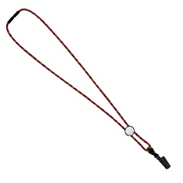 3/16" Nylon Cord Lanyard with Snap-Buckle Release, Standard O-Ring & Slider 1