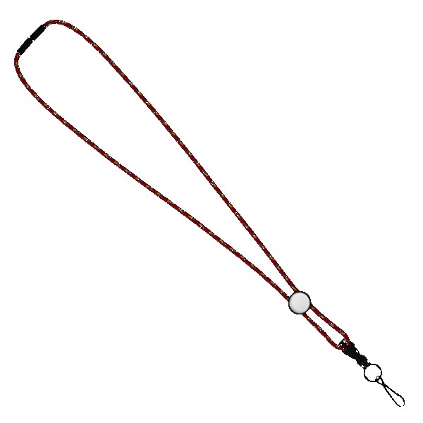 3/16" Nylon Cord Lanyard with Snap-Buckle Release, Standard O-Ring & Slider 1