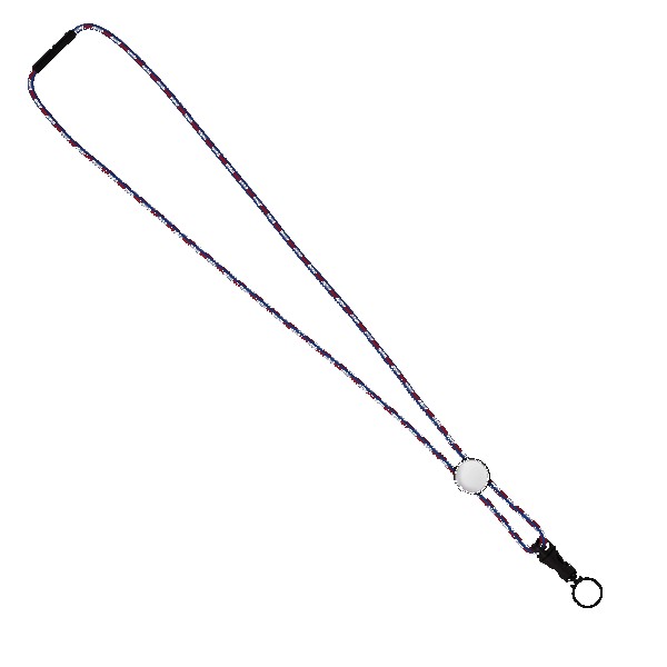 3/16" Nylon Cord Lanyard with Snap-Buckle Release, Standard O-Ring & Slider 1