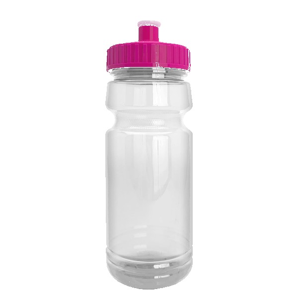 Wheely 24oz Transparent Bike Bottle w/Push-Pull Lid 1