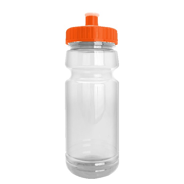 Wheely 24oz Transparent Bike Bottle w/Push-Pull Lid 1