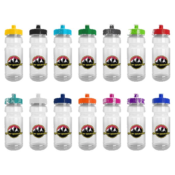 Wheely 24oz Transparent Bike Bottle w/Push-Pull Lid 1