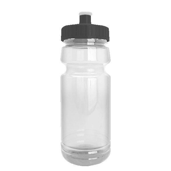 Wheely 24oz Transparent Bike Bottle w/Push-Pull Lid 1