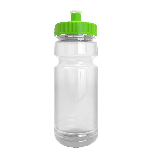 Wheely 24oz Transparent Bike Bottle w/Push-Pull Lid 1
