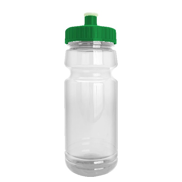 Wheely 24oz Transparent Bike Bottle w/Push-Pull Lid 1