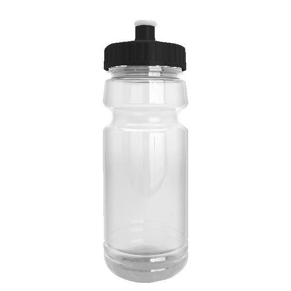 Wheely 24oz Transparent Bike Bottle w/Push-Pull Lid 1