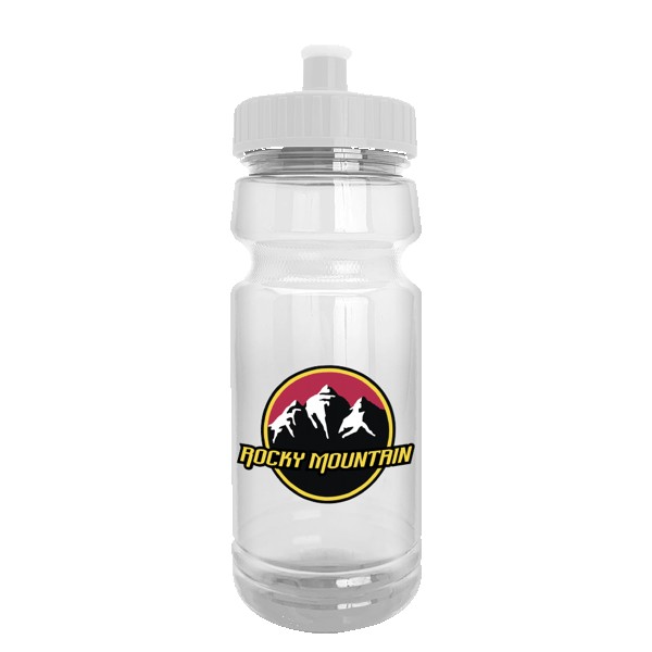 Wheely 24oz Transparent Bike Bottle w/Push-Pull Lid 1
