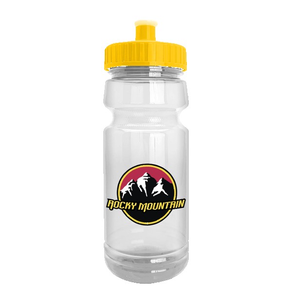 Wheely 24oz Transparent Bike Bottle w/Push-Pull Lid 1