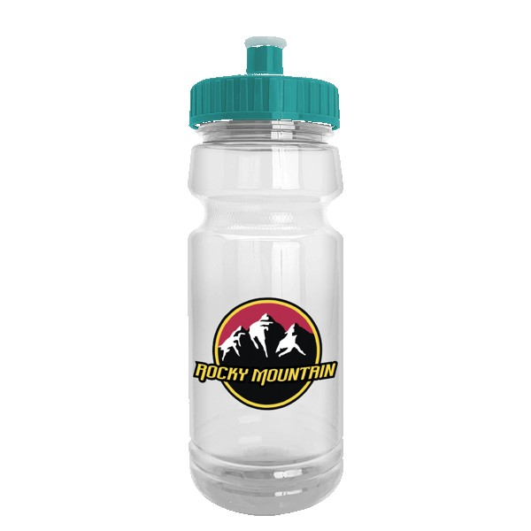 Wheely 24oz Transparent Bike Bottle w/Push-Pull Lid 1