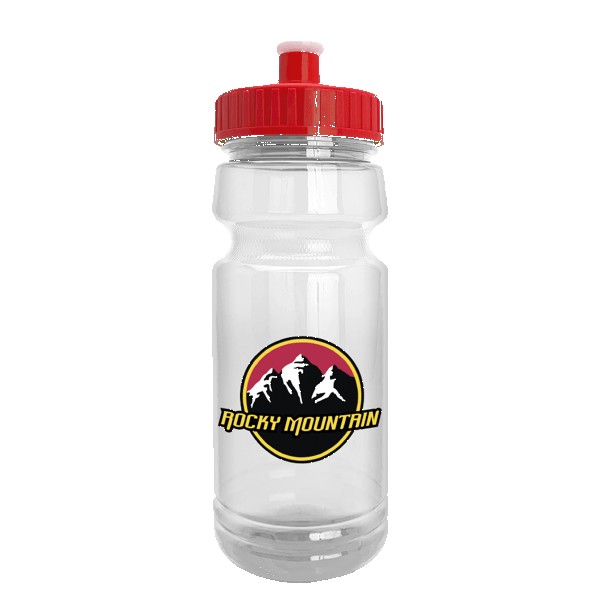 Wheely 24oz Transparent Bike Bottle w/Push-Pull Lid 1
