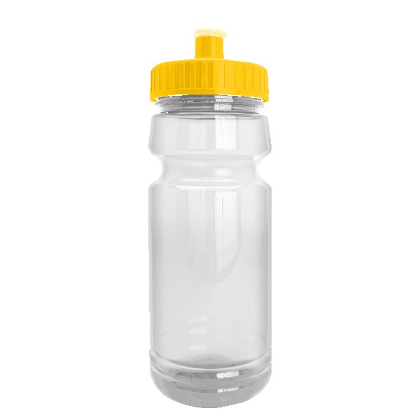 Wheely 24oz Transparent Bike Bottle w/Push-Pull Lid 1