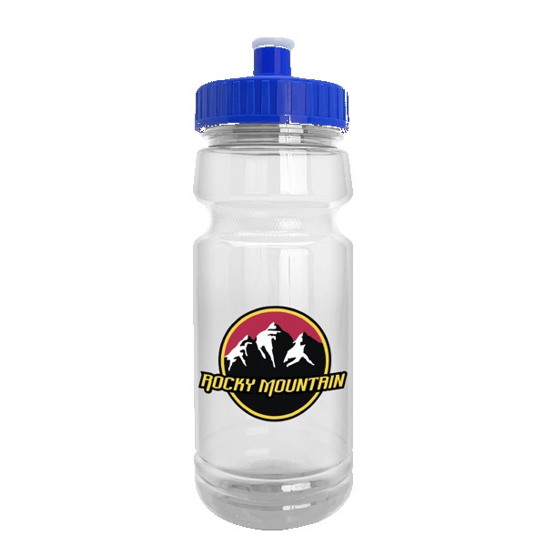 Wheely 24oz Transparent Bike Bottle w/Push-Pull Lid 1