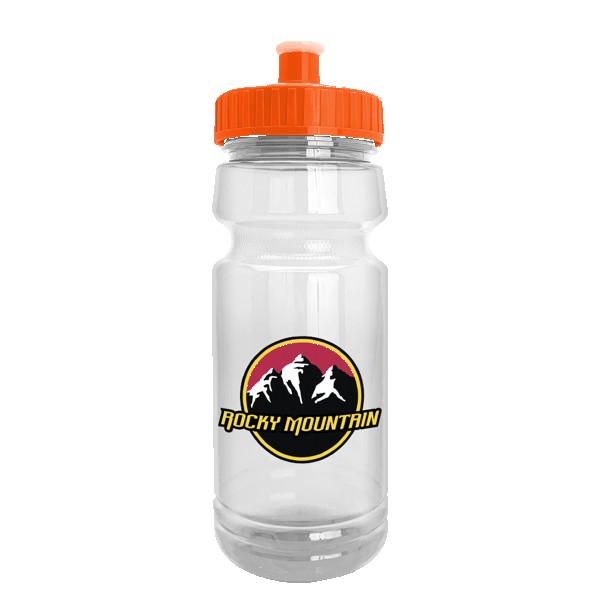 Wheely 24oz Transparent Bike Bottle w/Push-Pull Lid 1