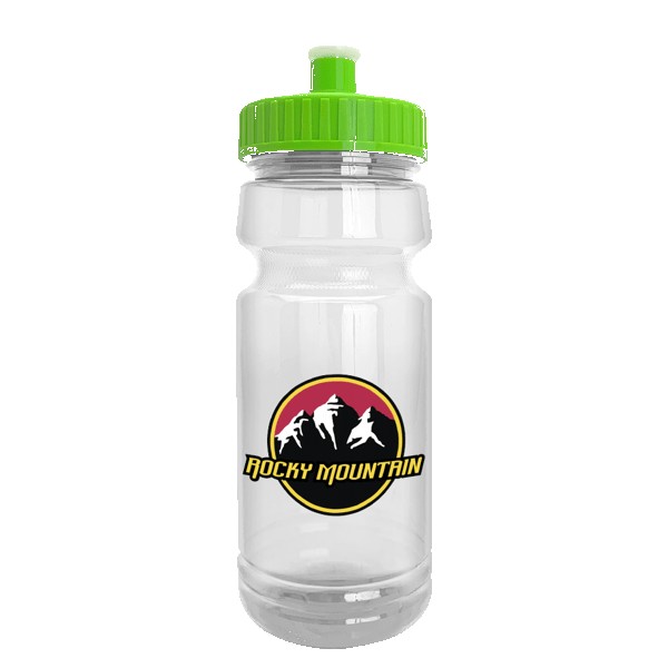 Wheely 24oz Transparent Bike Bottle w/Push-Pull Lid 1