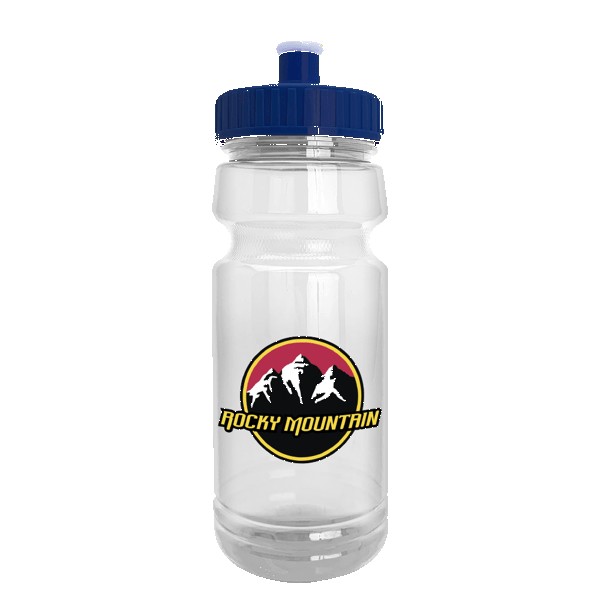 Wheely 24oz Transparent Bike Bottle w/Push-Pull Lid 1
