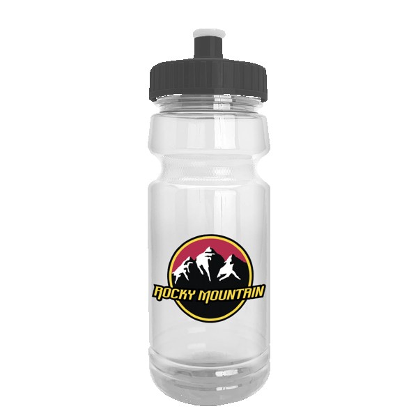 Wheely 24oz Transparent Bike Bottle w/Push-Pull Lid 1