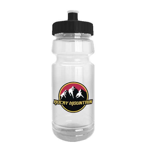 Wheely 24oz Transparent Bike Bottle w/Push-Pull Lid 1
