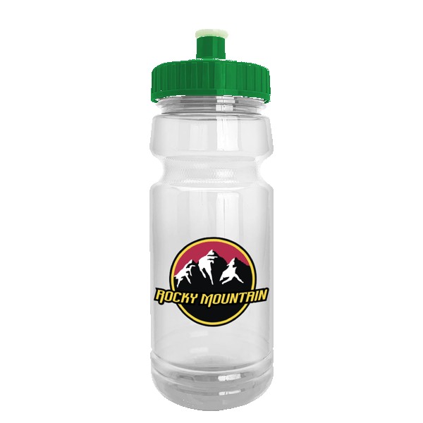 Wheely 24oz Transparent Bike Bottle w/Push-Pull Lid 1