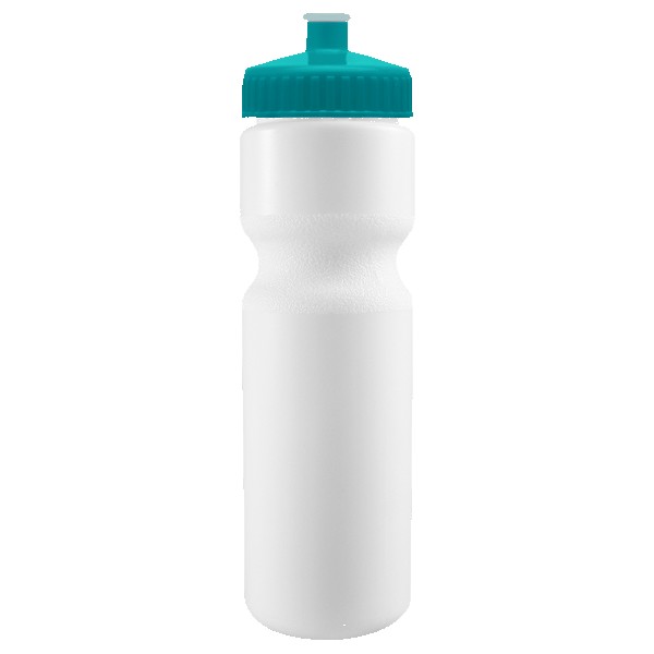 Cyclo-Cross 28oz Bike Bottle - White w/Push-Pull Lid 1
