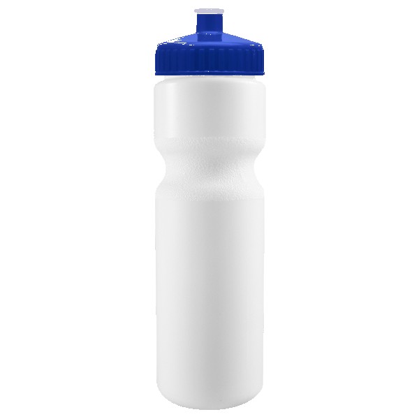 Cyclo-Cross 28oz Bike Bottle - White w/Push-Pull Lid 1
