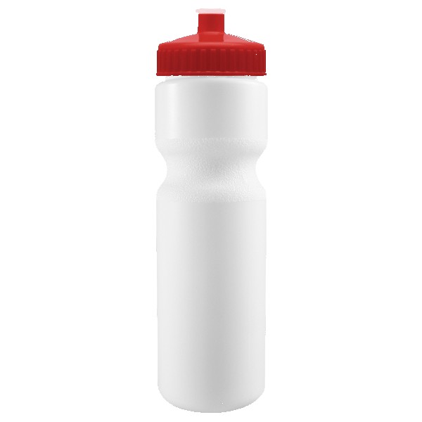 Cyclo-Cross 28oz Bike Bottle - White w/Push-Pull Lid 1