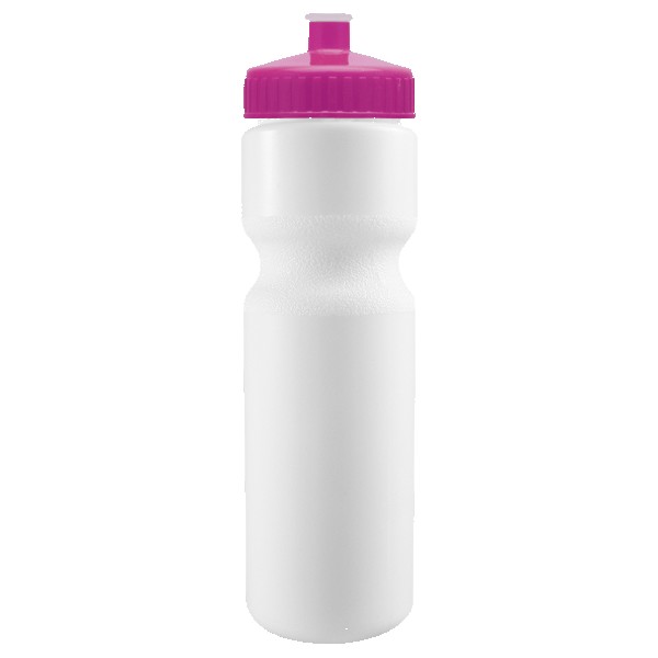 Cyclo-Cross 28oz Bike Bottle - White w/Push-Pull Lid 1
