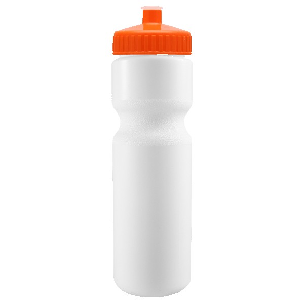 Cyclo-Cross 28oz Bike Bottle - White w/Push-Pull Lid 1