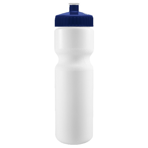 Cyclo-Cross 28oz Bike Bottle - White w/Push-Pull Lid 1