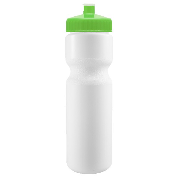 Cyclo-Cross 28oz Bike Bottle - White w/Push-Pull Lid 1
