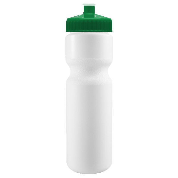 Cyclo-Cross 28oz Bike Bottle - White w/Push-Pull Lid 1