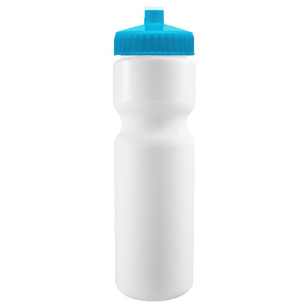 Cyclo-Cross 28oz Bike Bottle - White w/Push-Pull Lid 1