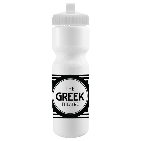 Cyclo-Cross 28oz Bike Bottle - White w/Push-Pull Lid 1