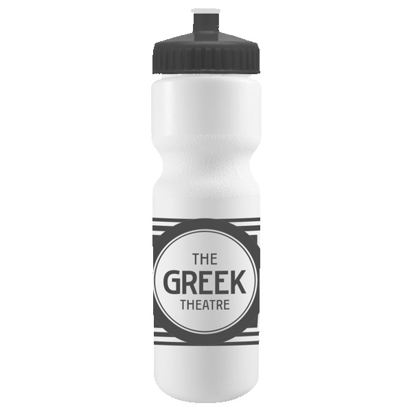 Cyclo-Cross 28oz Bike Bottle - White w/Push-Pull Lid 1