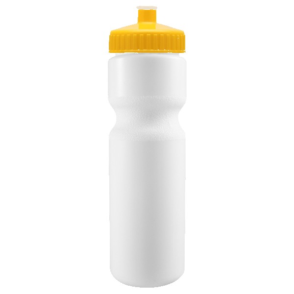 Cyclo-Cross 28oz Bike Bottle - White w/Push-Pull Lid 1