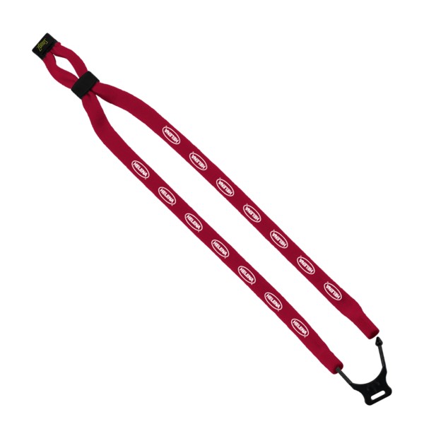 1/2" Double-Thick Cotton Trade Show Lanyard with Plastic Option Y Converter 1
