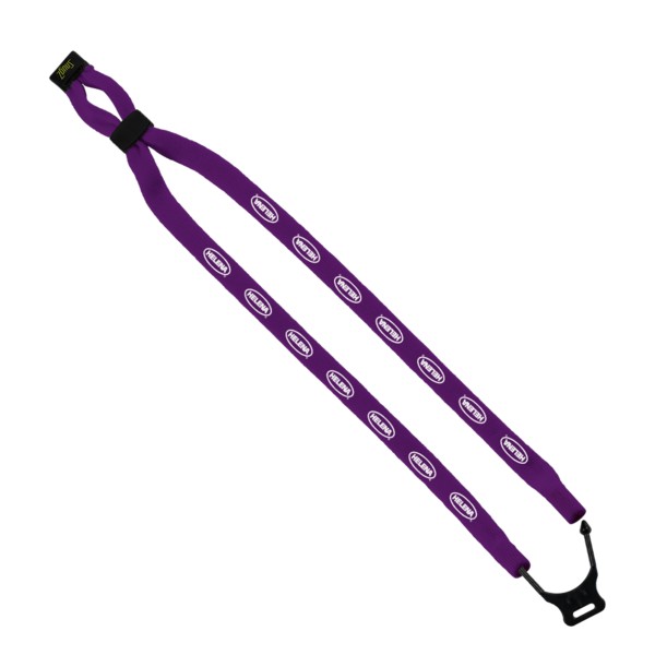 1/2" Double-Thick Cotton Trade Show Lanyard with Plastic Option Y Converter 1