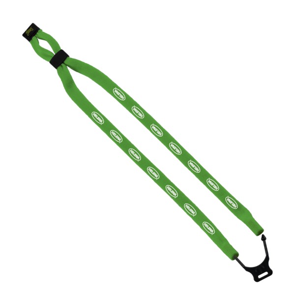 1/2" Double-Thick Cotton Trade Show Lanyard with Plastic Option Y Converter 1