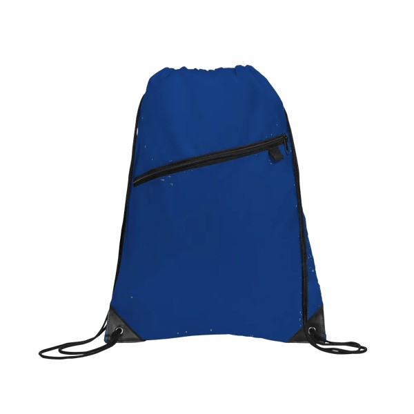 Gemma Recycled Slant Zipper Drawstring Bag 1