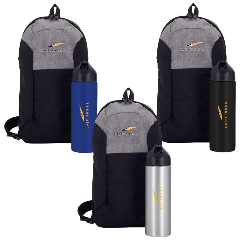 Pac-It Ready Sling Bag & Water Bottle Gift Set 1 Pac-It Ready Sling Bag & Water Bottle Gift Set 1