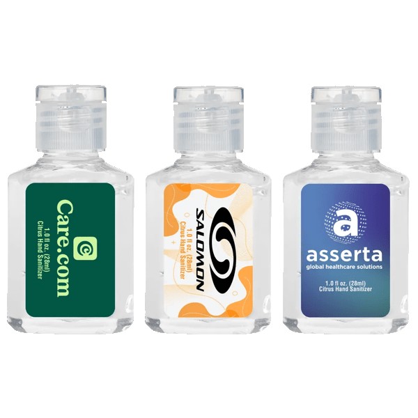Squeaky Clean 1oz Clear Sanitizer in Clear Bottle 1 Squeaky Clean 1oz Clear Sanitizer in Clear Bottle 1