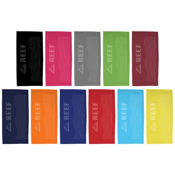 Basic Weight Colored Beach Towel Tone on Tone 1
