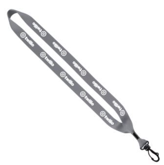 3/4" Polyester Lanyard with Swivel Snap Hook 1