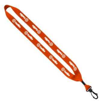3/4" Polyester Lanyard with Swivel Snap Hook 1