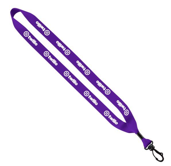 3/4" Polyester Lanyard with Swivel Snap Hook 1