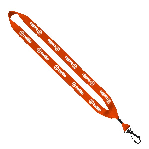 3/4" Polyester Lanyard with Swivel Snap Hook 1