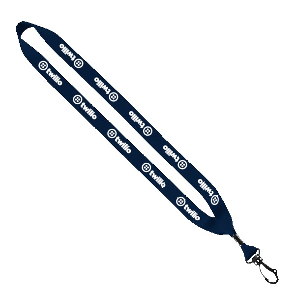 3/4" Polyester Lanyard with Swivel Snap Hook 1