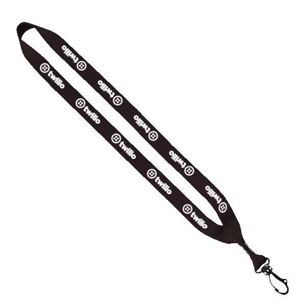 3/4" Polyester Lanyard with Swivel Snap Hook 1